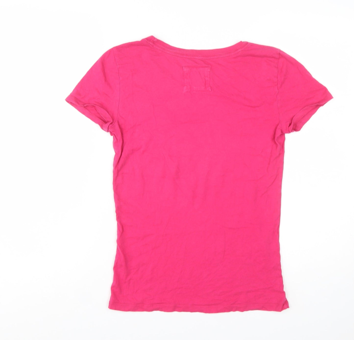 Abercrombie & Fitch Women's Pink Slim Fit Cotton T-Shirt M