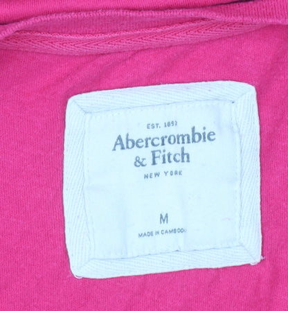 Abercrombie & Fitch Women's Pink Slim Fit Cotton T-Shirt M