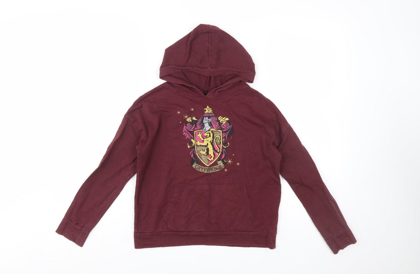 Harry Potter Girls Red Gryffindor Pullover Hoodie 9-10 Years