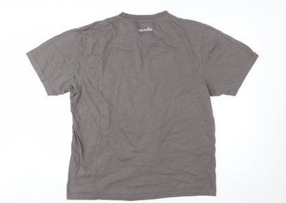 Scruffs Men's Grey 3XL Crew Neck Cotton Work T-Shirt