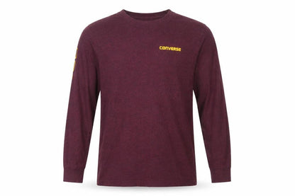 Converse Boys Purple Long Sleeve Crew Neck Logo T-Shirt XL 13-15 Years