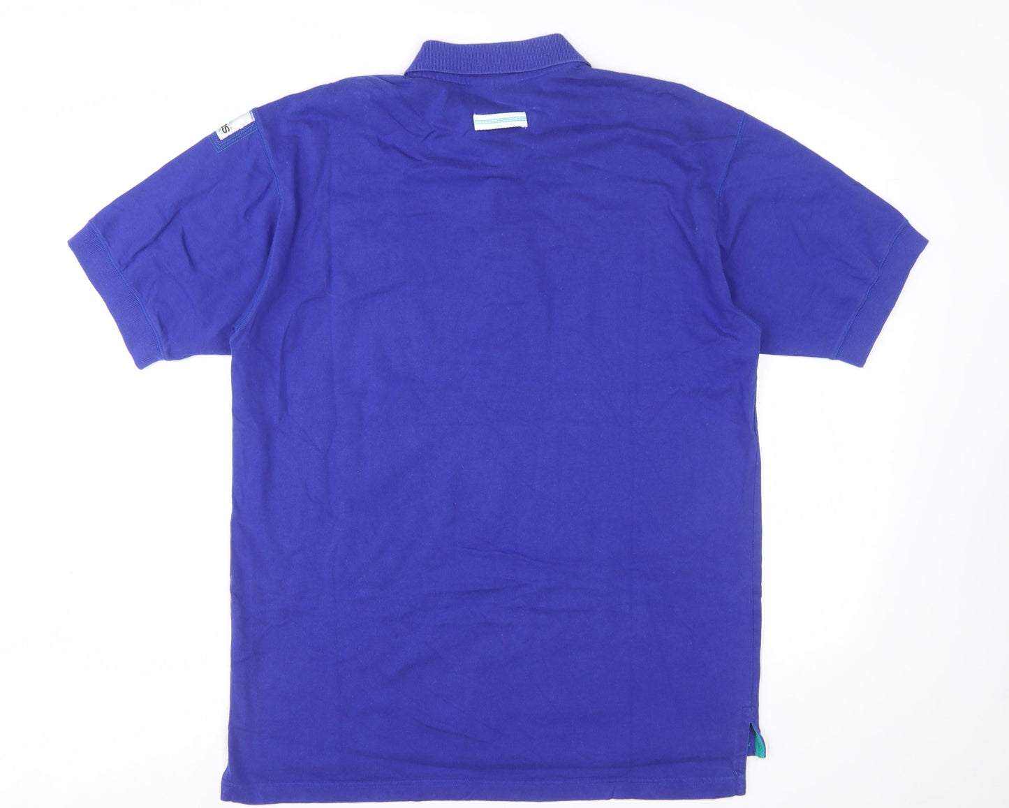 Vintage Adidas Equipment Blue Men's L Polo Shirt Sportswear