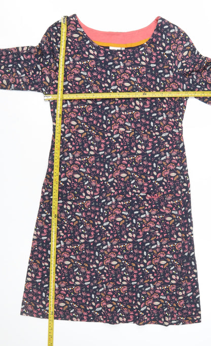 Weird Fish Womens Multicoloured Size 12 Shift Dress