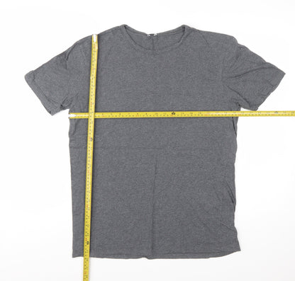 Elgin Men's Grey Supima Cotton Crew Neck Short Sleeve T-Shirt M