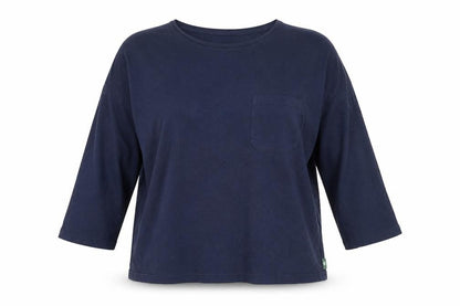 Craghoppers Womens Blue 3/4 Sleeve Cotton T-Shirt Size 14