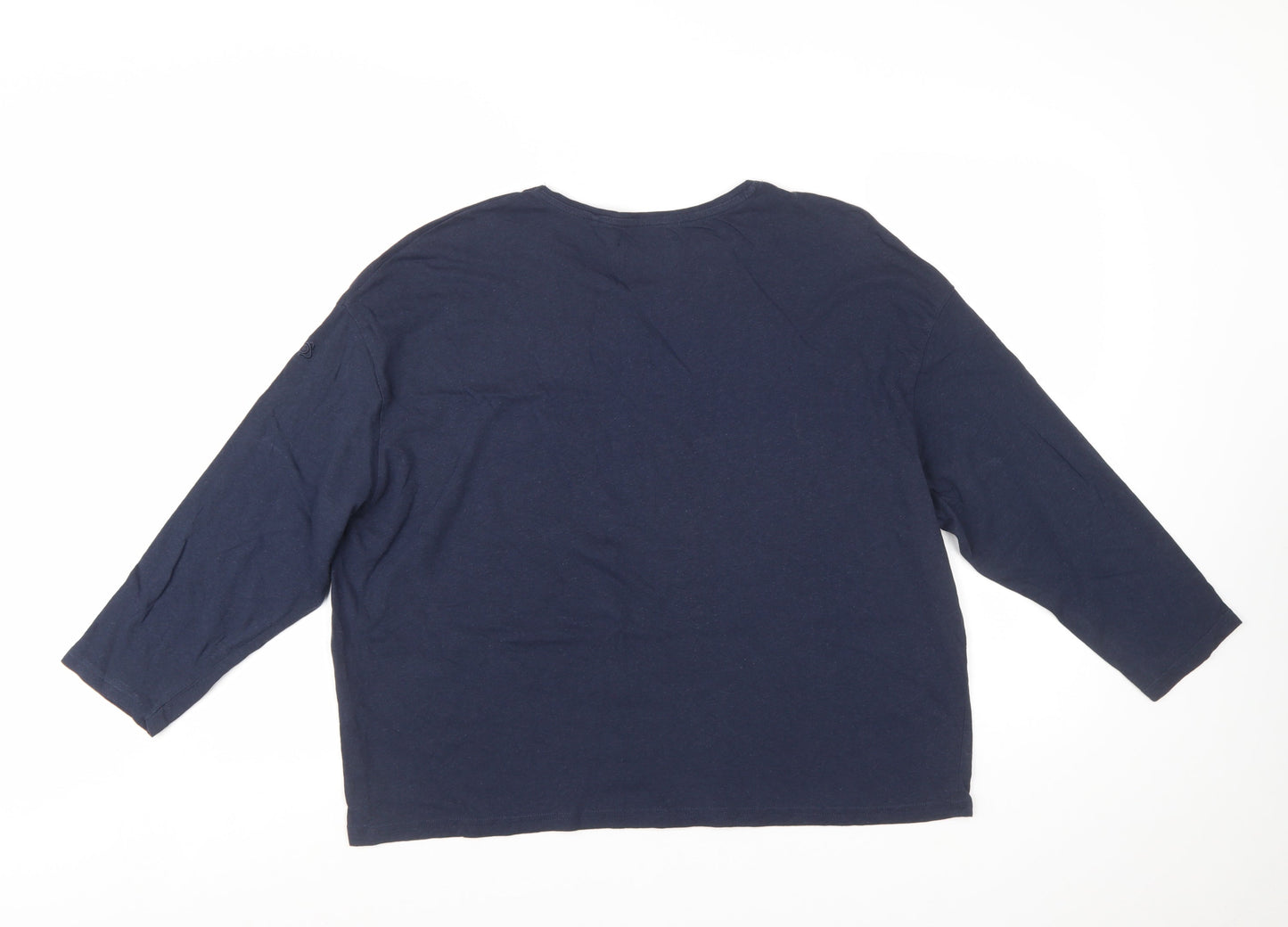 Craghoppers Womens Blue 3/4 Sleeve Cotton T-Shirt Size 14