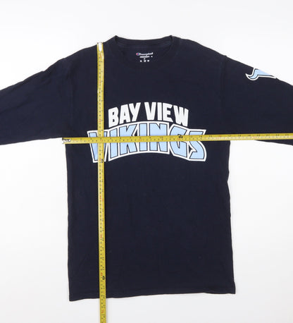 Champion Men's Blue Bay View Vikings Long Sleeve T-Shirt Size S