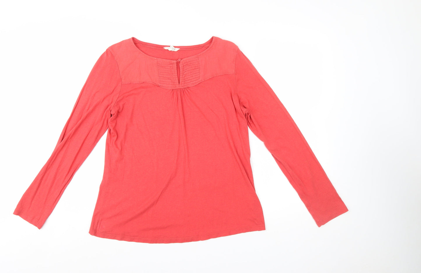 White Stuff Women's Pink Long Sleeve Tunic Blouse Size 14