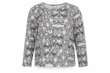 Marks & Spencer Women’s Grey Mix Long Sleeve Viscose Cotton T-Shirt UK 24