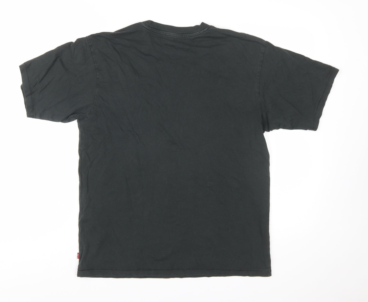 Levi's Men's Black Relaxed Fit Cotton Crew Neck T-Shirt XS