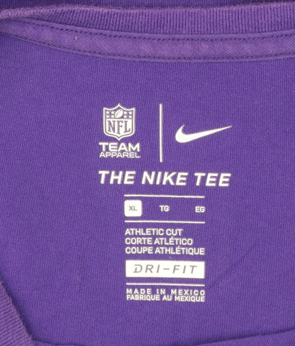 Nike Men's Purple NFL Vikings Dri-Fit Long Sleeve T-Shirt XL