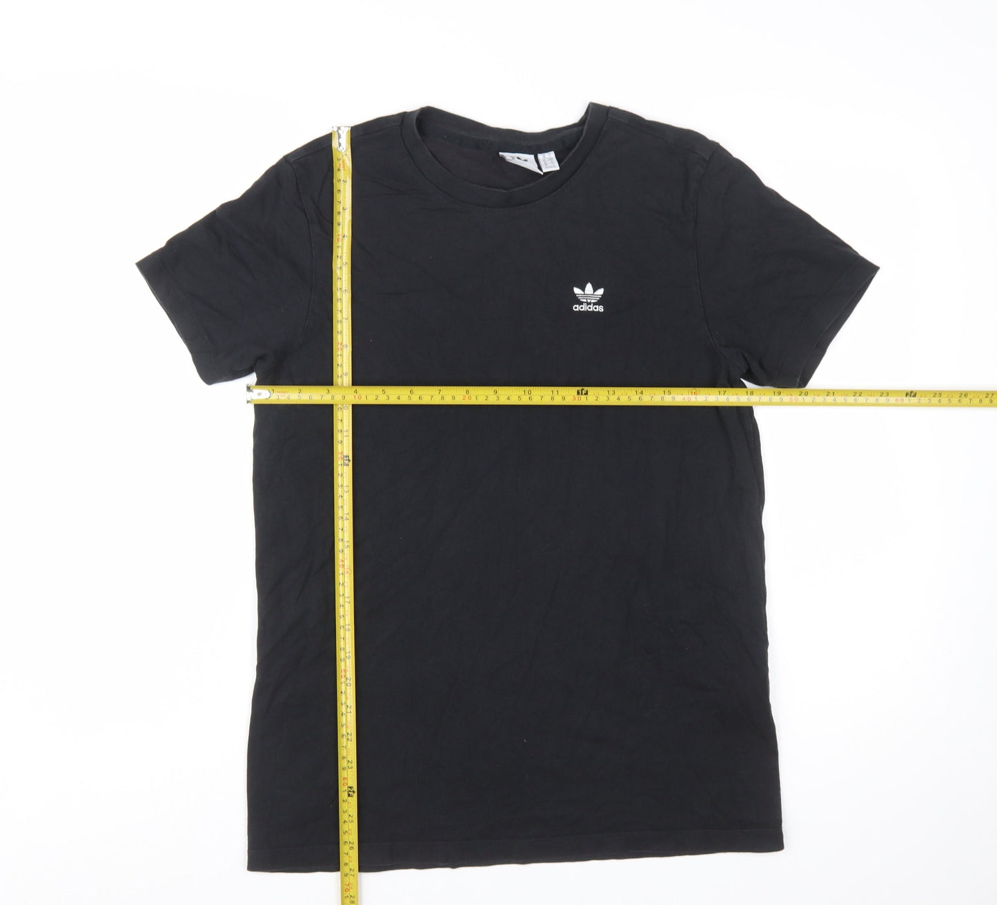 adidas Womens Black Basic Cotton T-Shirt Size 10