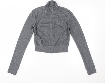 ARISEISM Girls Grey Full Zip Long Sleeve Sweatshirt Jacket M