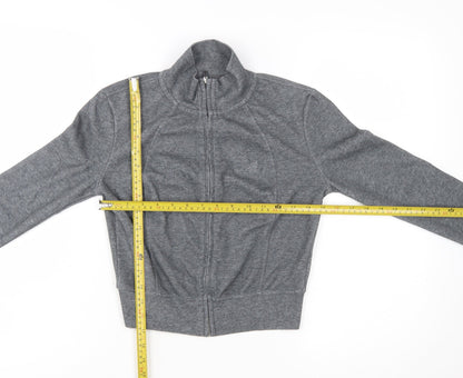 ARISEISM Girls Grey Full Zip Long Sleeve Sweatshirt Jacket M