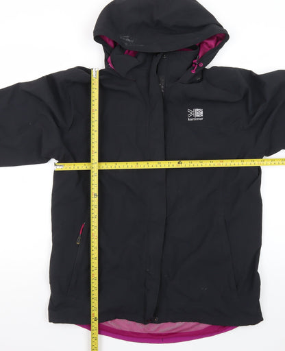 Karrimor Womens Black Waterproof Hooded Rain Jacket Size 12