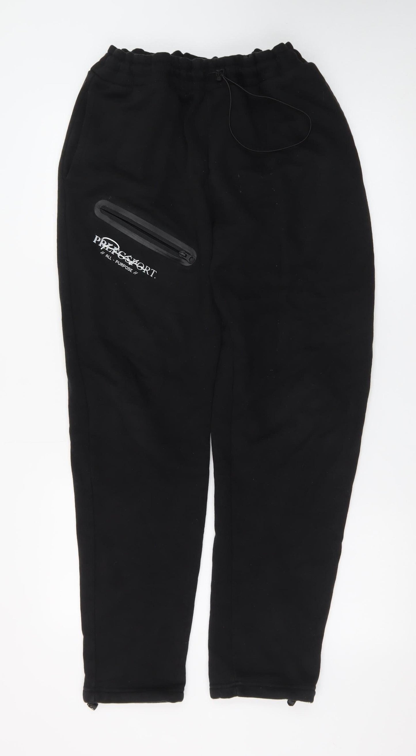 PRLFC Men’s Black Fleece Joggers L Regular Fit