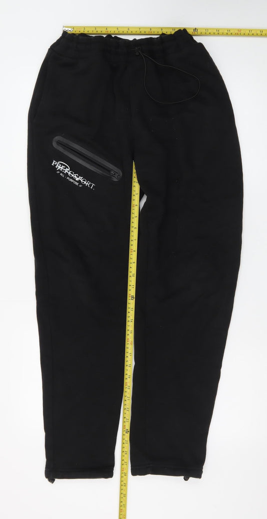 PRLFC Men’s Black Fleece Joggers L Regular Fit