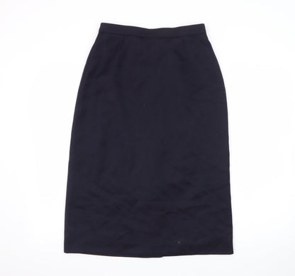 Planet Women’s Black Wool Blend Midi Pencil Skirt Size 12