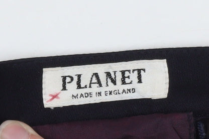 Planet Women’s Black Wool Blend Midi Pencil Skirt Size 12
