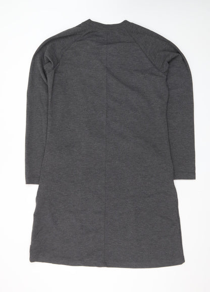 Columbia Women's Grey Knit Long Sleeve Shift Dress Size L