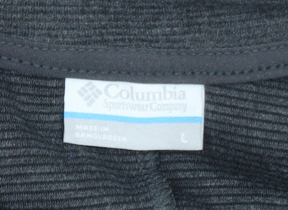 Columbia Women's Grey Knit Long Sleeve Shift Dress Size L
