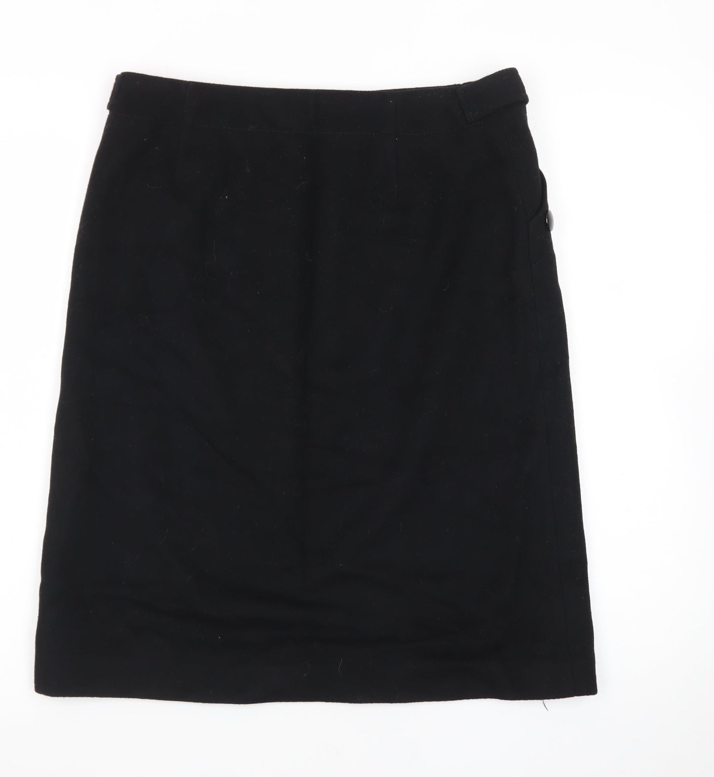 J.Crew Womens Black Wool Blend Pencil Skirt Size 8