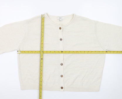 Marks and Spencer Women’s Ivory Wool Blend Button Cardigan Size L