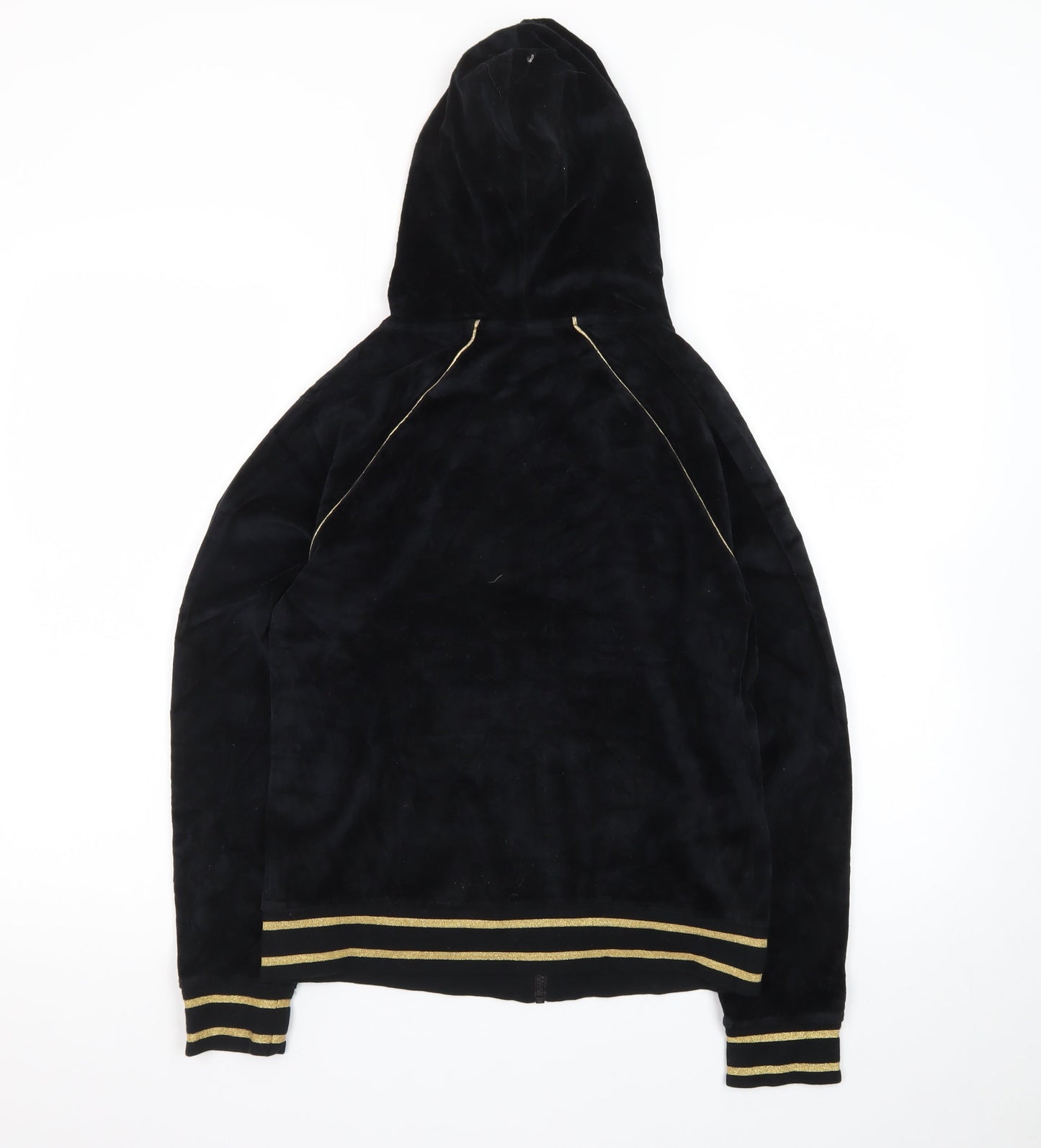 Fila Sport Women's Black Velour Full Zip Hoodie Medium