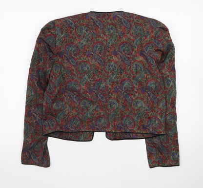 Nilani Women's Multicoloured Paisley Woven Suit Jacket Size 12