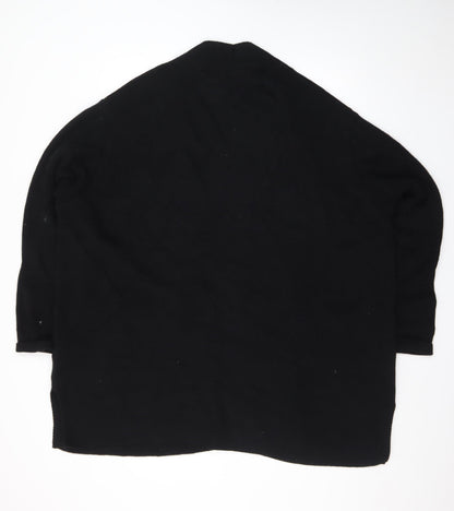 Marks and Spencer Women Black Longline Knit Cardigan Size 24