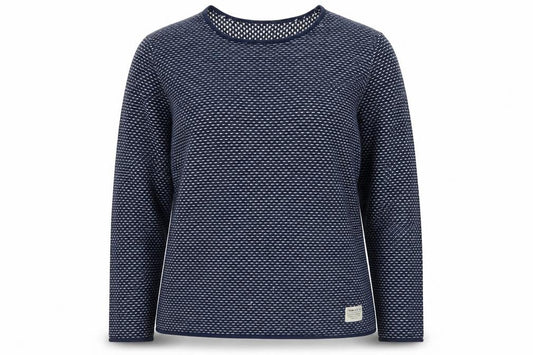 Tom Tailor Women’s Blue Cotton Knit Jumper L Long Sleeve