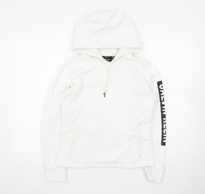 Calvin Klein Men’s White 1/2 Zip Hoodie Size S Performance Cotton Blend
