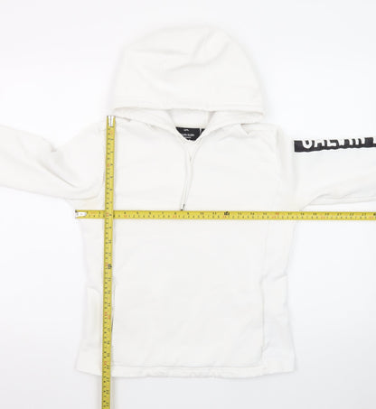 Calvin Klein Men’s White 1/2 Zip Hoodie Size S Performance Cotton Blend