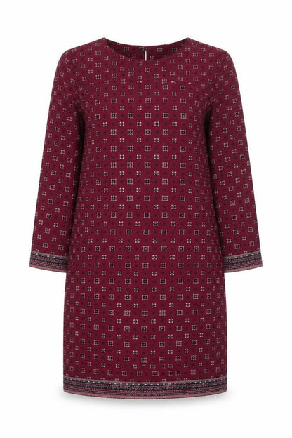 Darling London Women's Red Geometric Shift Dress Size 8