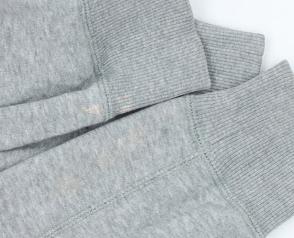 Converse Men's Grey Pullover Hoodie Small Graphic All Star Logo