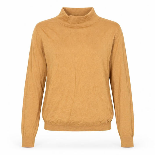 Mango Women’s Beige Roll Neck Wool Blend Pullover Jumper Size S