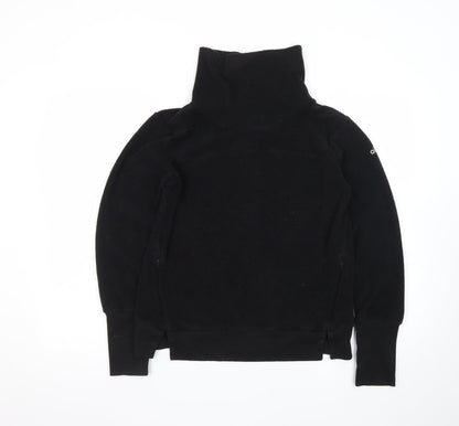 Alo Yoga Women's Black Roll Neck Fleece Jumper Size S