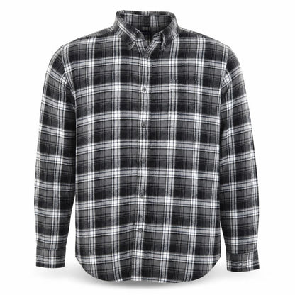 Croft & Barrow Men’s Grey Plaid Flannel Button-Up Shirt XL