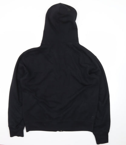 Uniqlo Men’s Black Full Zip Hoodie Size S Cotton Jersey