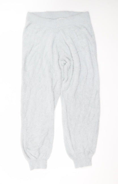 Marks and Spencer Womens Grey Fluffy Jogger Trousers M Regular