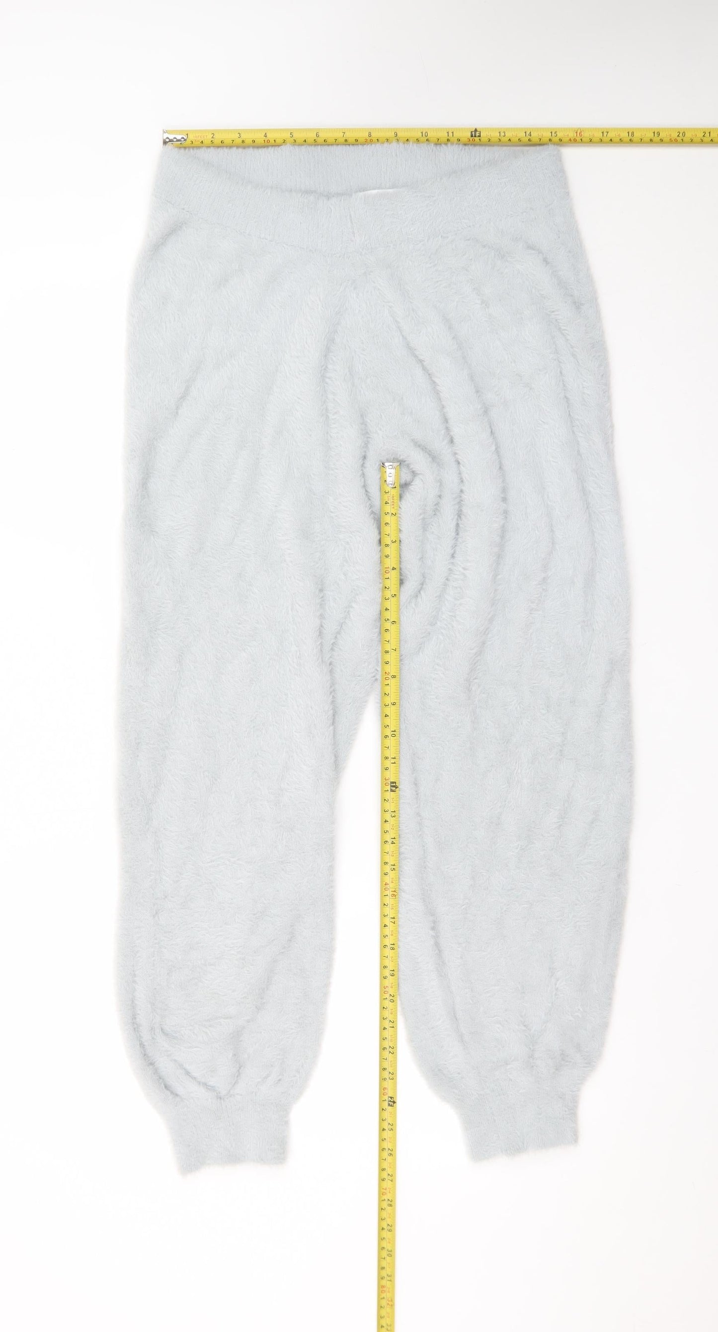 Marks and Spencer Womens Grey Fluffy Jogger Trousers M Regular