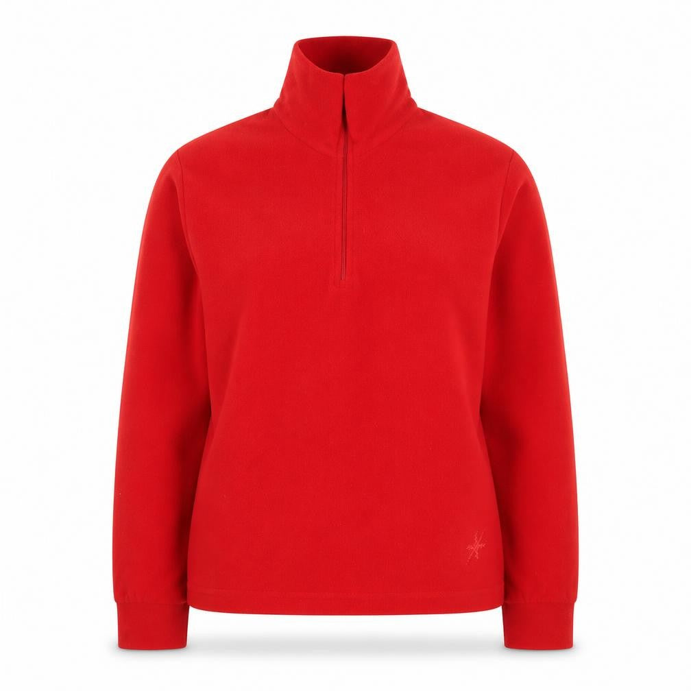 Snow+Rock Womens Red XS 1/2 Zip Fleece Pullover Sweatshirt