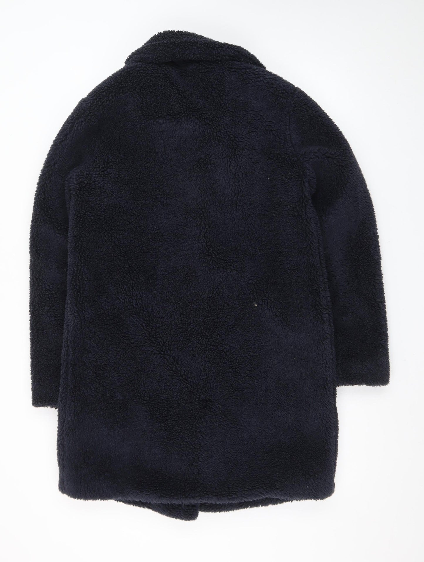 Dorothy Perkins Women's Blue Fleece Mid-Length Coat Size 8
