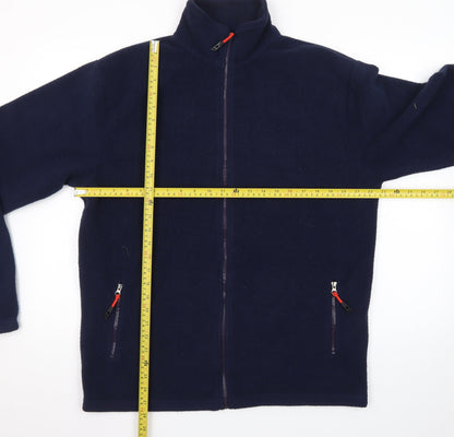 Urban Heritage Men's Blue Fleece Full Zip Jacket Size L