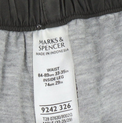Marks and Spencer Men's Grey Cargo Trousers 33-35in Waist 29in Leg