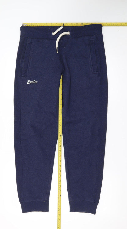 Superdry Men's Navy Jogger Sweatpants M Regular Fit Casual