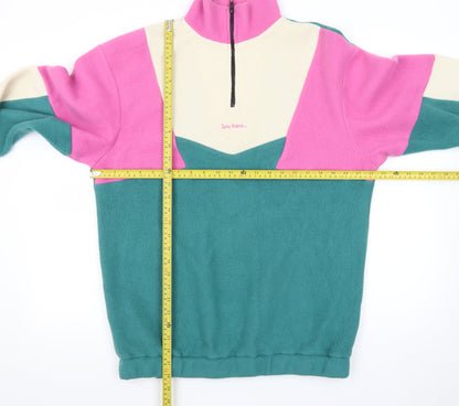 Urban Outfitters Womens Multicoloured Fleece 1/4 Zip Sweatshirt M