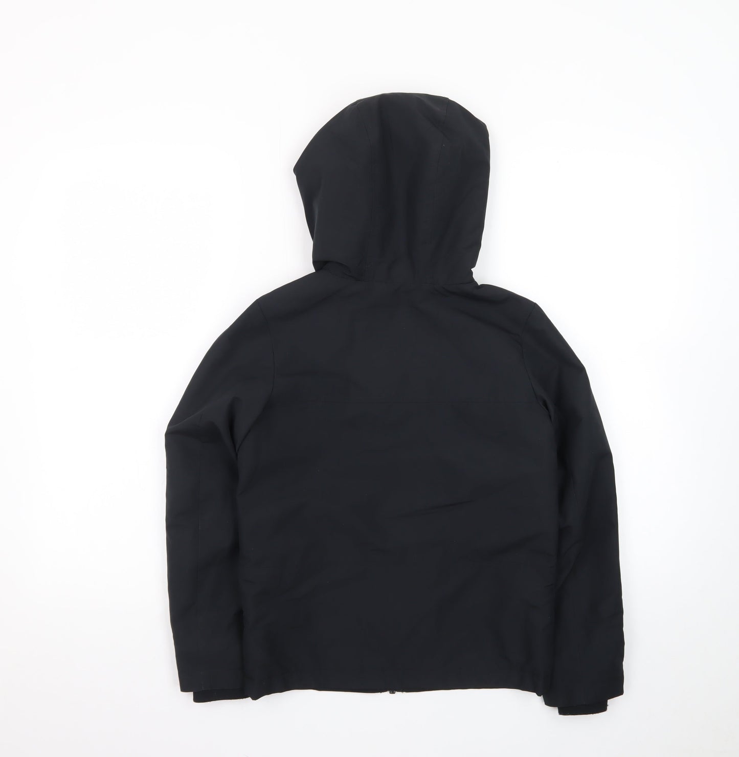 Marks and Spencer Boys Black Waterproof Hooded Parka Coat 7-8 Years