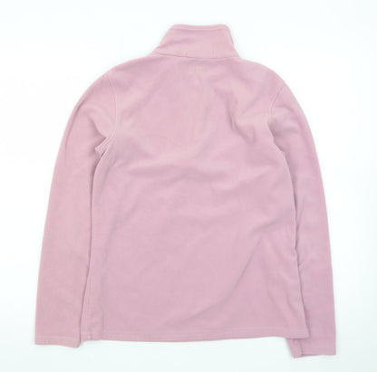 Mountain Warehouse Women’s Pink Fleece 1/2 Zip Pullover Hoodie M