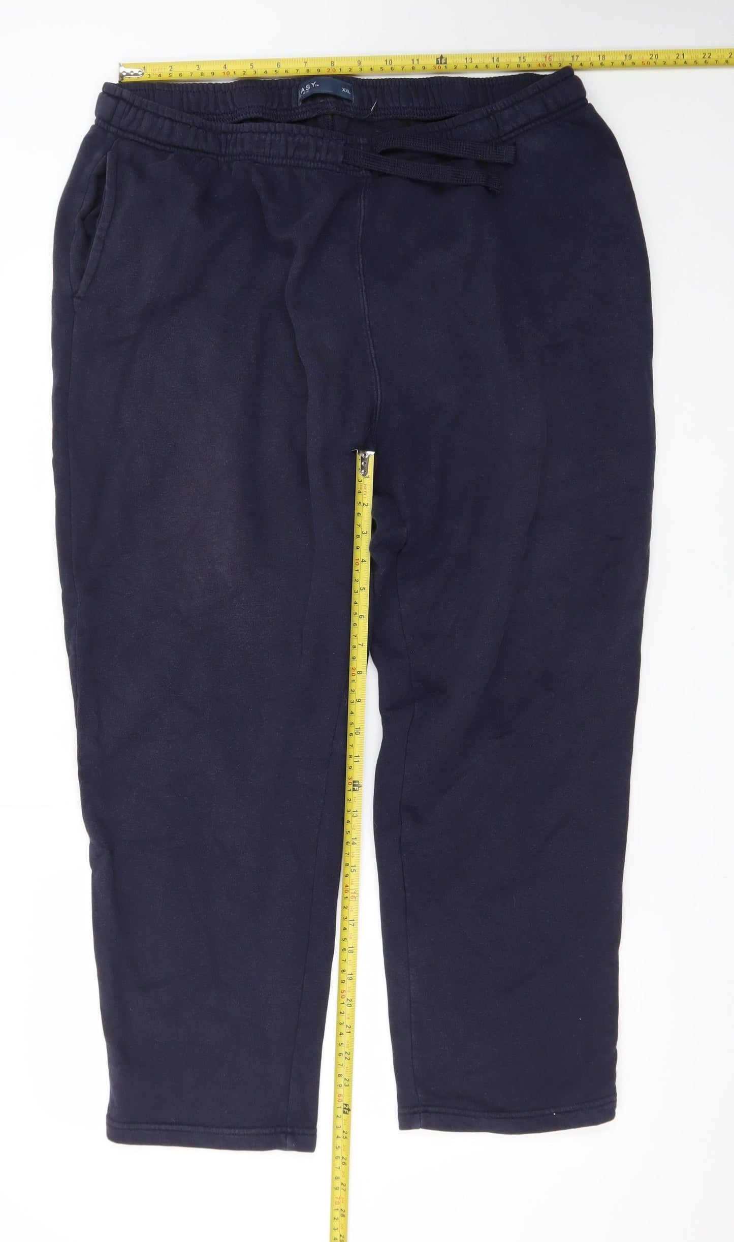 EASY Mens Navy XXL Jogger Sweatpants with Drawstring Waist